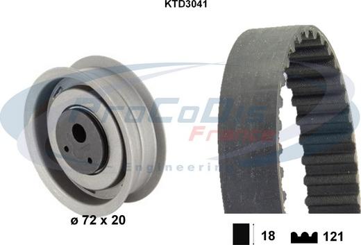 Procodis France KTD3041 - Zobsiksnas komplekts ps1.lv