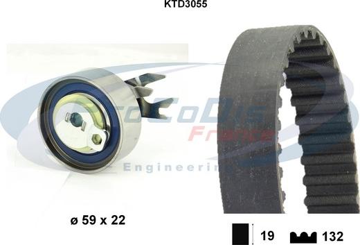 Procodis France KTD3055 - Zobsiksnas komplekts ps1.lv