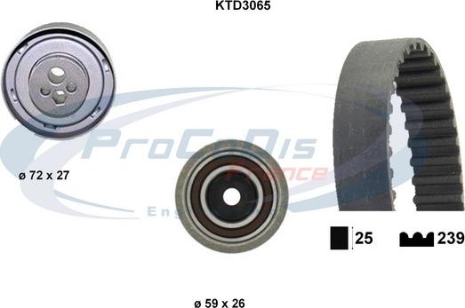 Procodis France KTD3065 - Zobsiksnas komplekts ps1.lv