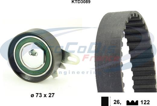 Procodis France KTD3089 - Zobsiksnas komplekts ps1.lv