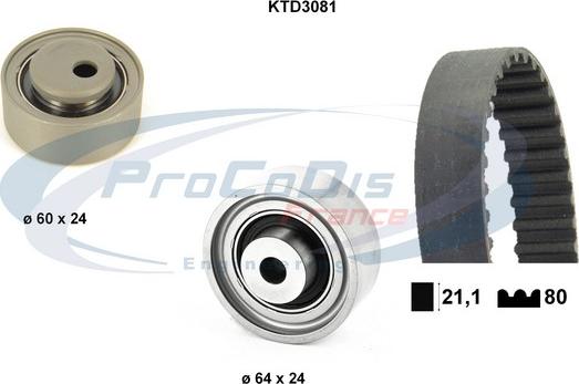 Procodis France KTD3081 - Zobsiksnas komplekts ps1.lv