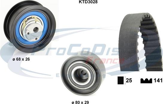 Procodis France KTD3028 - Zobsiksnas komplekts ps1.lv