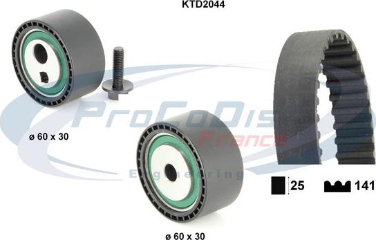 Procodis France KTD2044 - Zobsiksnas komplekts ps1.lv