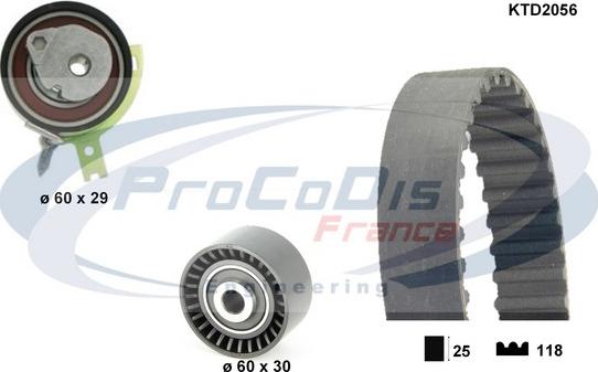 Procodis France KTD2056 - Zobsiksnas komplekts ps1.lv