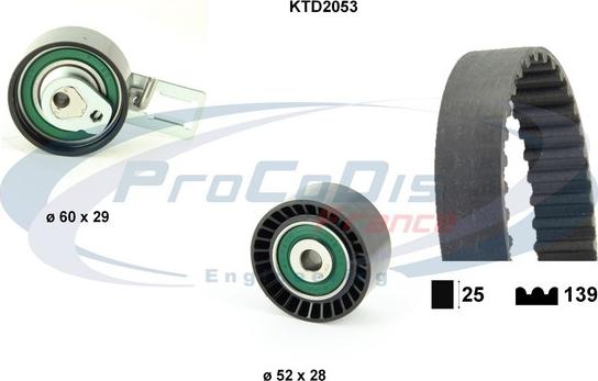 Procodis France KTD2053 - Zobsiksnas komplekts ps1.lv