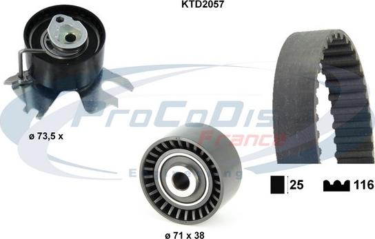 Procodis France KTD2057 - Zobsiksnas komplekts ps1.lv