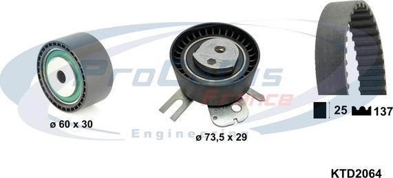 Procodis France KTD2064 - Zobsiksnas komplekts ps1.lv