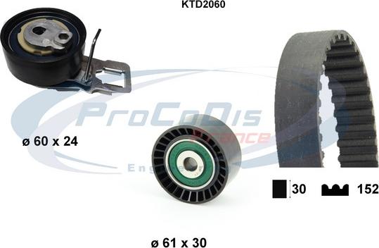 Procodis France KTD2060 - Zobsiksnas komplekts ps1.lv