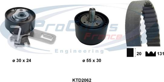 Procodis France KTD2062 - Zobsiksnas komplekts ps1.lv