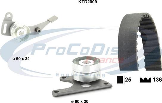 Procodis France KTD2009 - Zobsiksnas komplekts ps1.lv