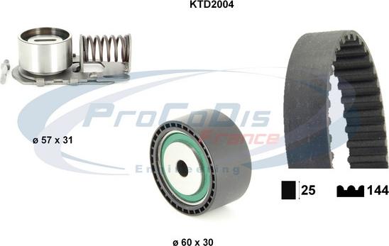 Procodis France KTD2004 - Zobsiksnas komplekts ps1.lv