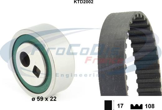 Procodis France KTD2002 - Zobsiksnas komplekts ps1.lv