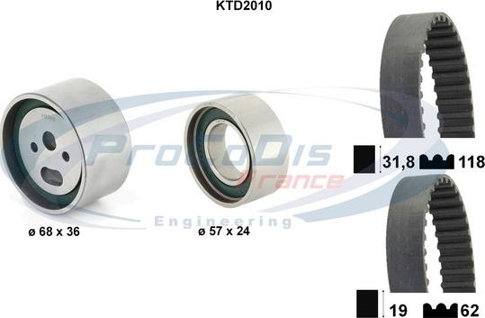 Procodis France KTD2010 - Zobsiksnas komplekts ps1.lv