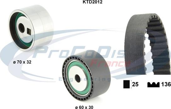 Procodis France KTD2012 - Zobsiksnas komplekts ps1.lv