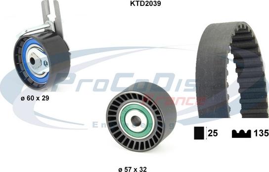 Procodis France KTD2039 - Zobsiksnas komplekts ps1.lv