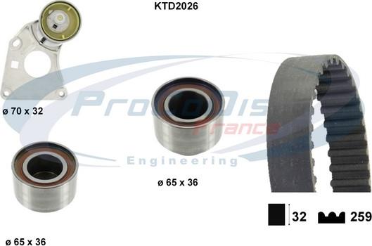 Procodis France KTD2026 - Zobsiksnas komplekts ps1.lv