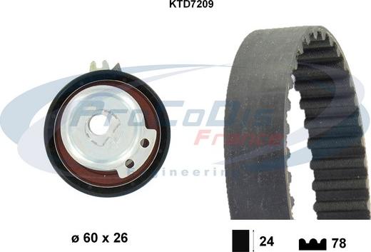 Procodis France KTD7209 - Zobsiksnas komplekts ps1.lv