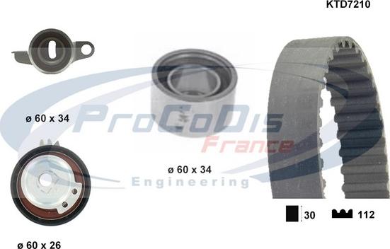 Procodis France KTD7210 - Zobsiksnas komplekts ps1.lv