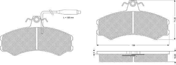 Procodis France PF1046 - Bremžu uzliku kompl., Disku bremzes ps1.lv