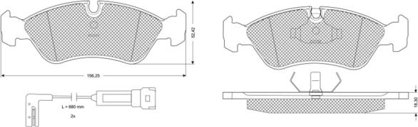 Procodis France PF10681 - Bremžu uzliku kompl., Disku bremzes ps1.lv