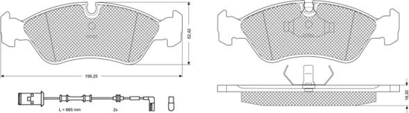 Procodis France PF10682 - Bremžu uzliku kompl., Disku bremzes ps1.lv