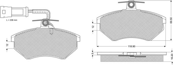 Procodis France PF10631 - Bremžu uzliku kompl., Disku bremzes ps1.lv