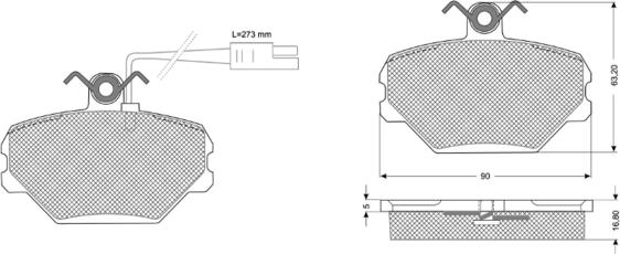 Procodis France PF10391 - Bremžu uzliku kompl., Disku bremzes ps1.lv