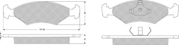 Procodis France PF1028 - Bremžu uzliku kompl., Disku bremzes ps1.lv