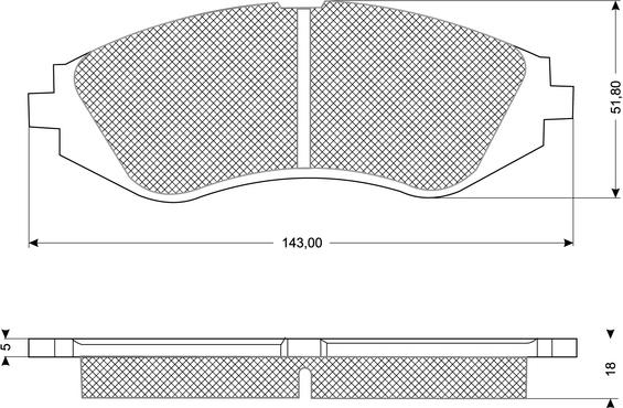 Procodis France PF1074 - Bremžu uzliku kompl., Disku bremzes ps1.lv