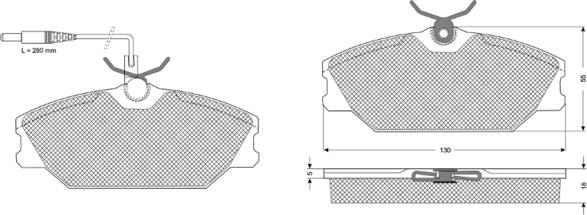 Procodis France PF1076 - Bremžu uzliku kompl., Disku bremzes ps1.lv