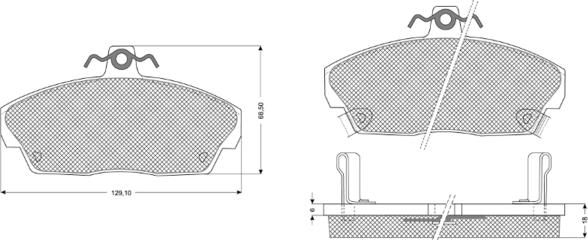 Procodis France PF1151 - Bremžu uzliku kompl., Disku bremzes ps1.lv