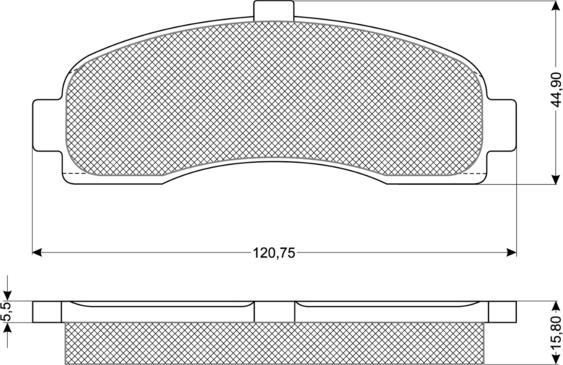 Procodis France PF1110 - Bremžu uzliku kompl., Disku bremzes ps1.lv