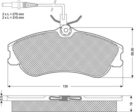 BOSCH 986495008 - Bremžu uzliku kompl., Disku bremzes ps1.lv