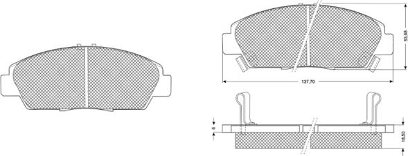 Procodis France PF1138 - Bremžu uzliku kompl., Disku bremzes ps1.lv