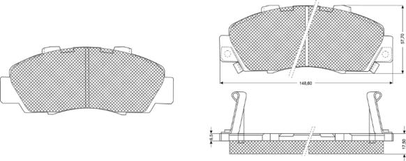 Procodis France PF1137 - Bremžu uzliku kompl., Disku bremzes ps1.lv