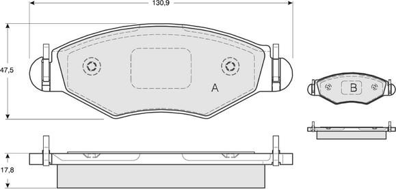 Procodis France PF1343 - Bremžu uzliku kompl., Disku bremzes ps1.lv