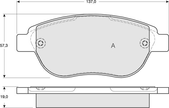 Valeo 601213 - Bremžu uzliku kompl., Disku bremzes ps1.lv