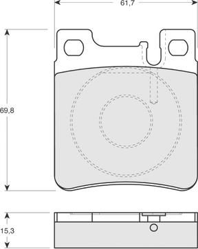 BENDIX 571722 - Bremžu uzliku kompl., Disku bremzes ps1.lv