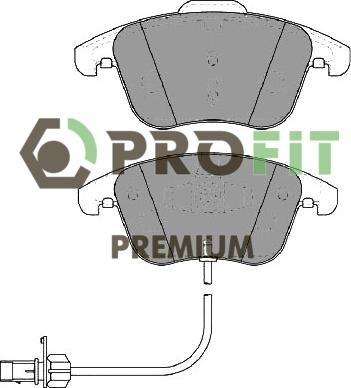 Profit 5005-4045 - Bremžu uzliku kompl., Disku bremzes ps1.lv