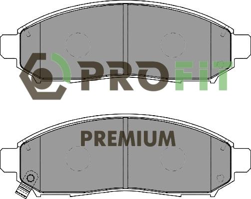 Profit 5005-1997 - Bremžu uzliku kompl., Disku bremzes ps1.lv