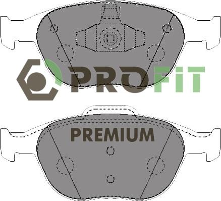 Profit 5005-1568 - Bremžu uzliku kompl., Disku bremzes ps1.lv