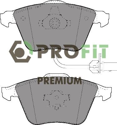 Profit 5005-1629 - Bremžu uzliku kompl., Disku bremzes ps1.lv