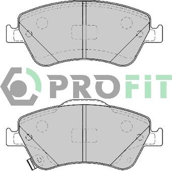 Profit 5000-4046 - Bremžu uzliku kompl., Disku bremzes ps1.lv