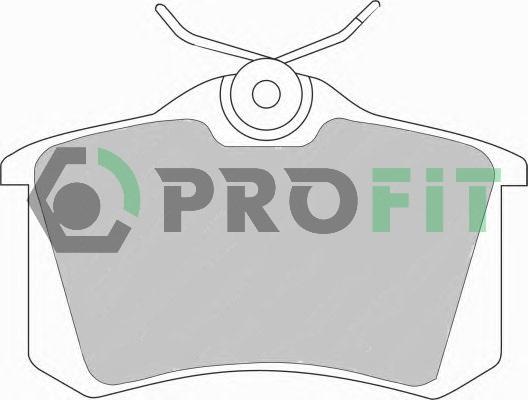 Profit 5000-0541 C - Bremžu uzliku kompl., Disku bremzes ps1.lv