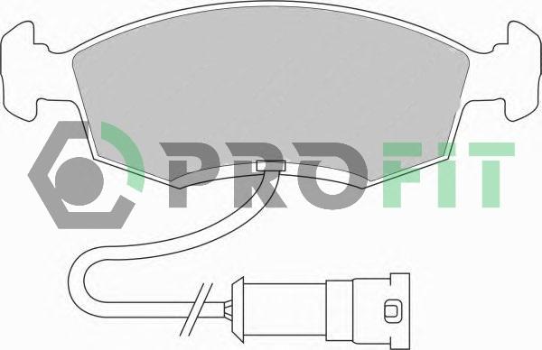 Profit 5000-0276 - Bremžu uzliku kompl., Disku bremzes ps1.lv