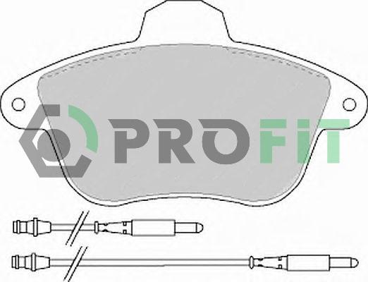 Profit 5000-0746 - Bremžu uzliku kompl., Disku bremzes ps1.lv