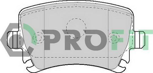 Profit 5000-1636 C - Bremžu uzliku kompl., Disku bremzes ps1.lv