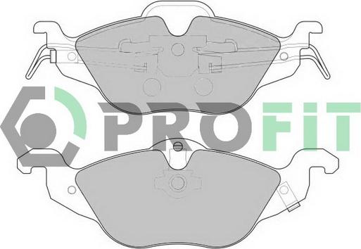 Profit 5000-1293 - Bremžu uzliku kompl., Disku bremzes ps1.lv