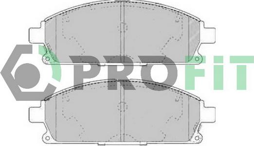 Profit 5000-1263 C - Bremžu uzliku kompl., Disku bremzes ps1.lv