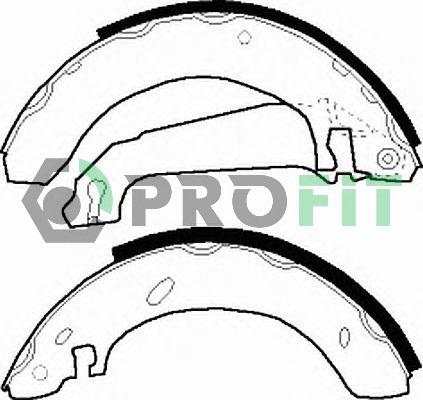 Profit 5001-0296 - Bremžu loku komplekts ps1.lv